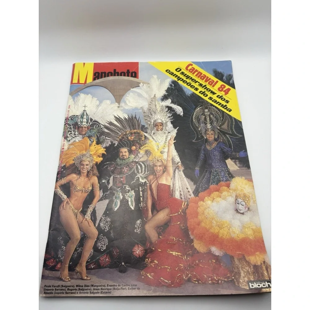2‎ Manchete Magazine Brazil 1984 Carnaval Rio de Janeiro Vintage Brazilian Lot